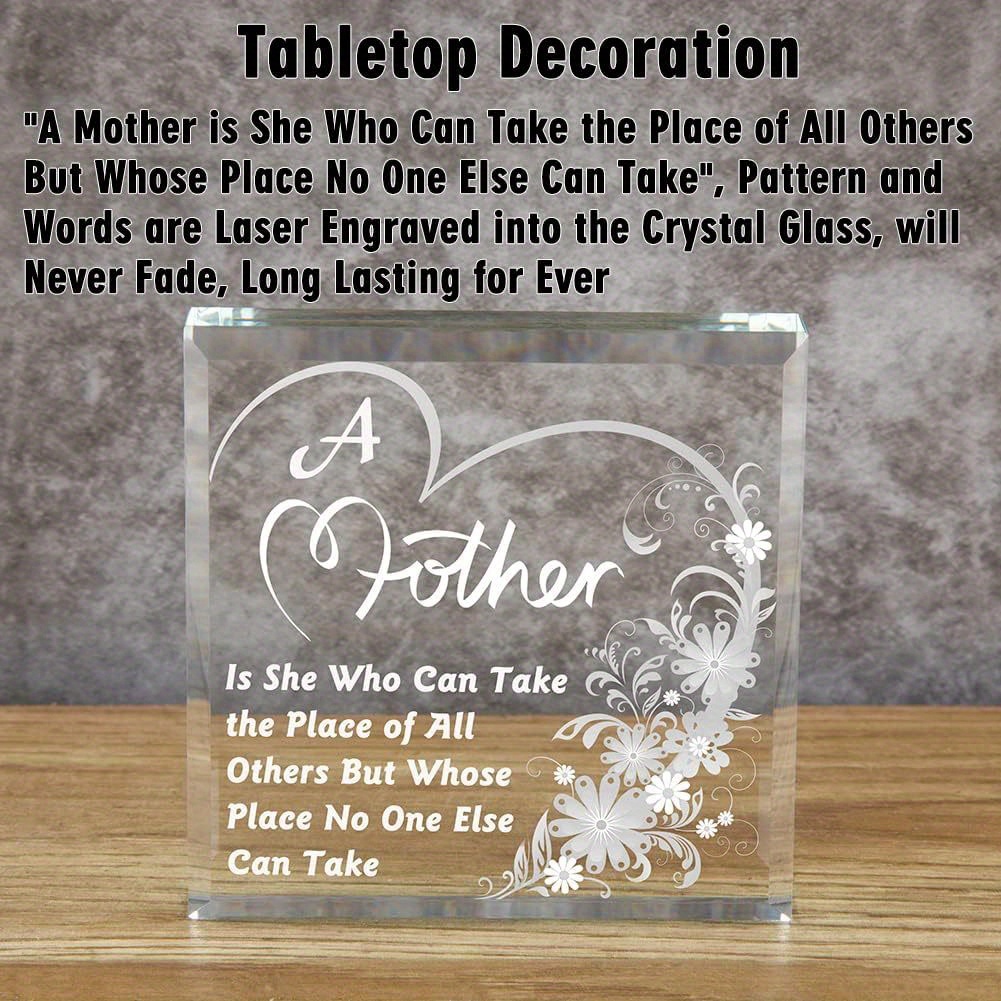 Acrylic Square Plaque mom Gifts From Son Daughter Square - Temu