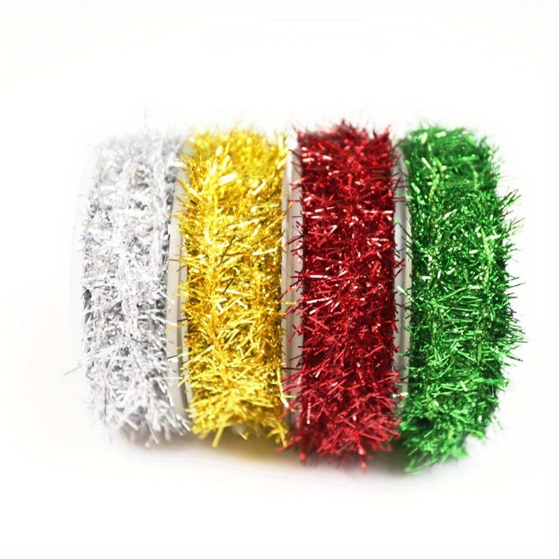 Green Christmas Tinsel Garland Metallic Streamers India