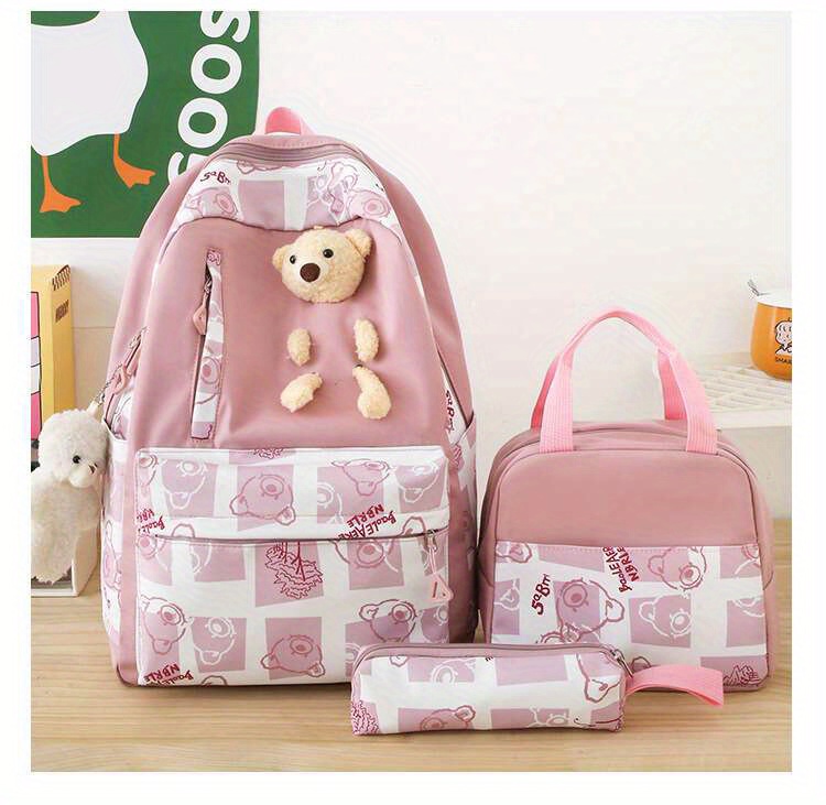 15” Backpack + Lunch Box Set - Pink – Duara Kids