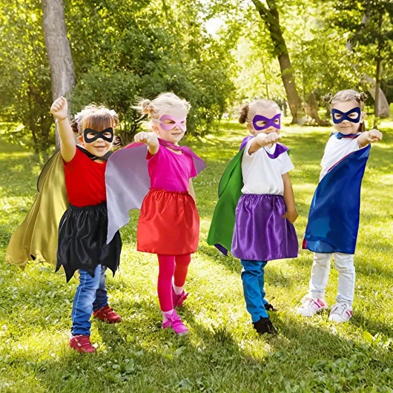 Capas de Superhéroes para Niños, 2 Capa y 2 Máscaras, Disfraces de