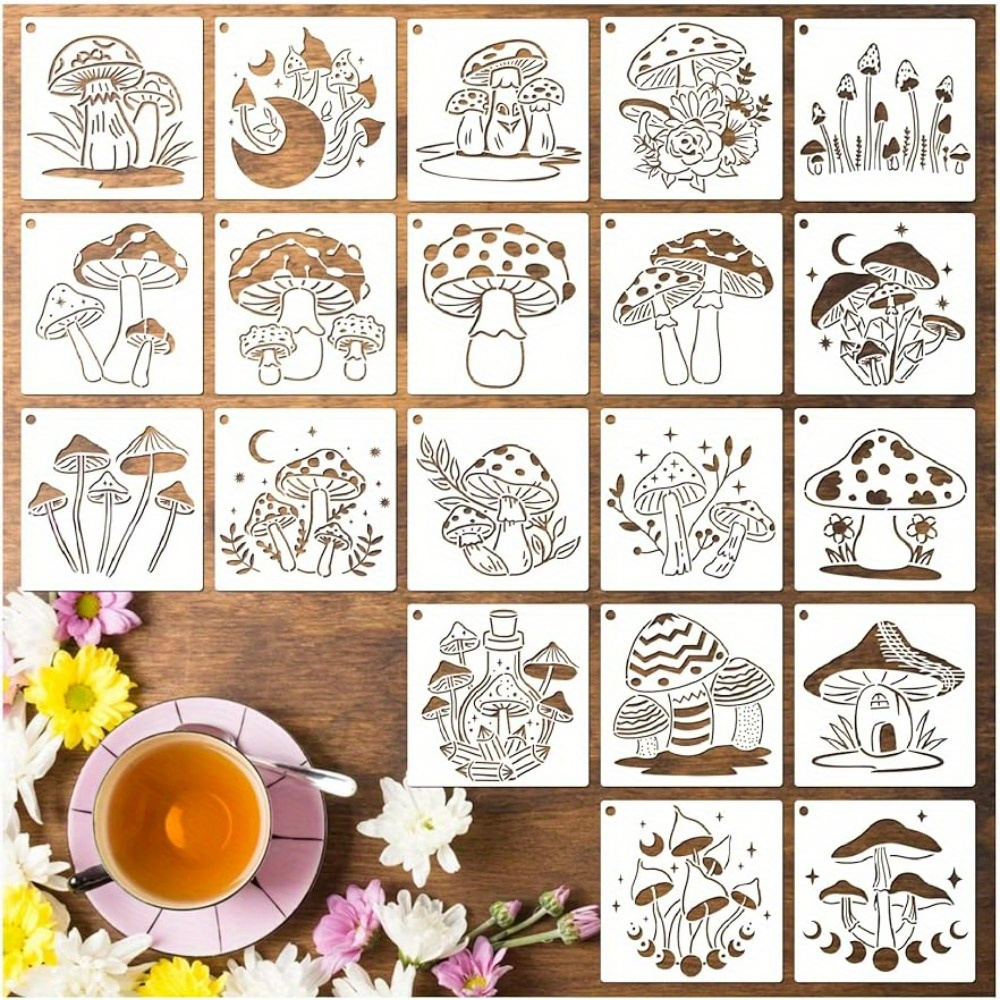 Reusable Stencils Stencils For Painting On Wood Flower And - Temu