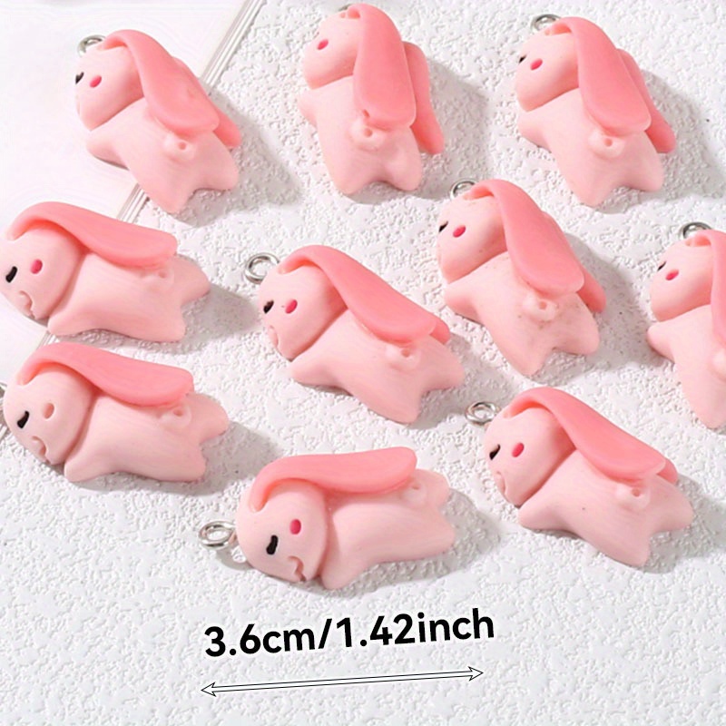 10pcs Funny Cartoon Avatar Resin Pendant Charms, for Keychains Headwear Cute Hair Accessories, DIY Jewelry Making Components,Temu