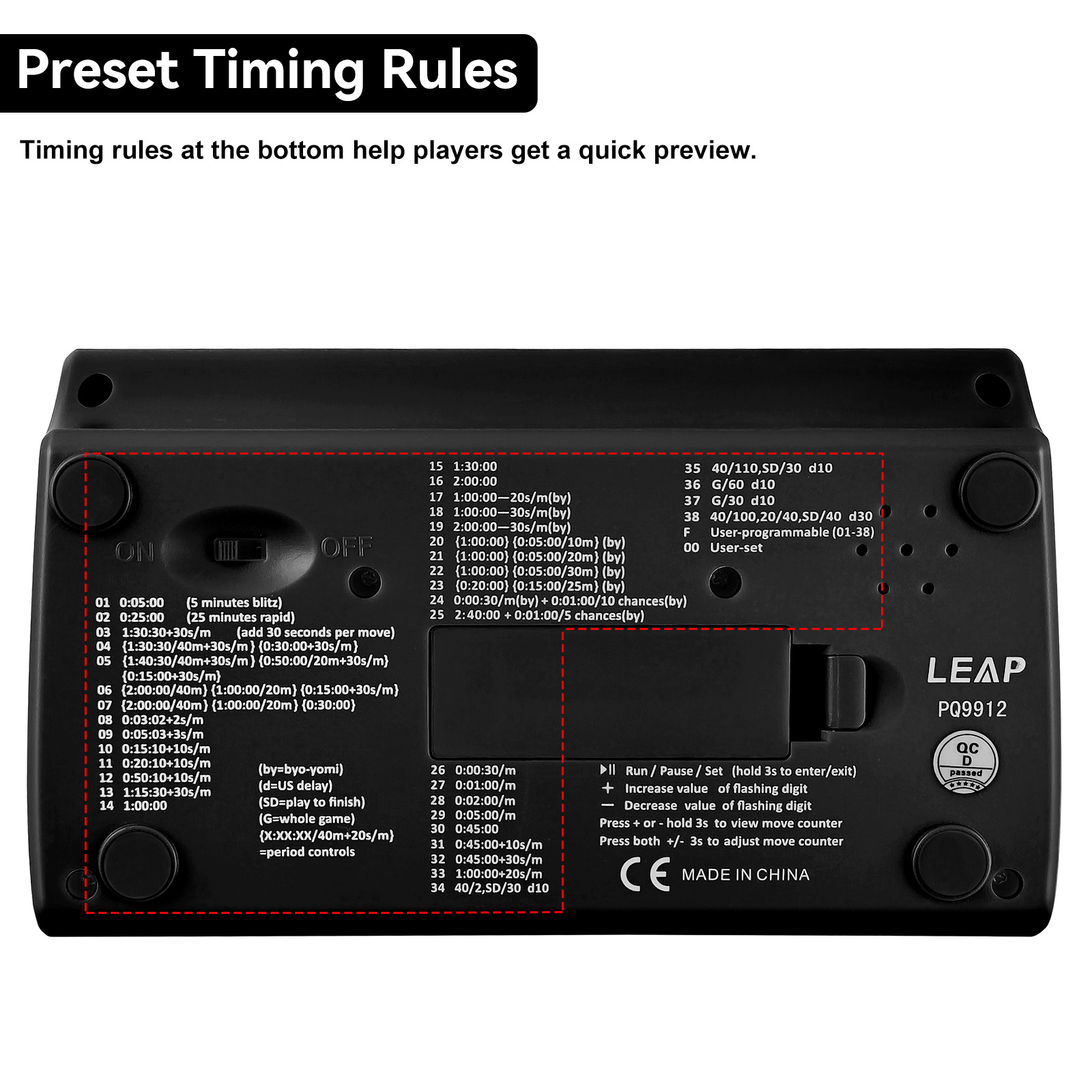 Digital Chess Clock Chess Timer for Professional Chess for Play