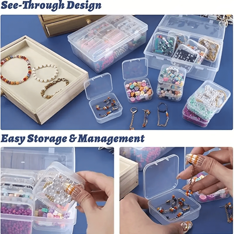 Small Bead Organizer Plastic Bead Storage Containers - Temu