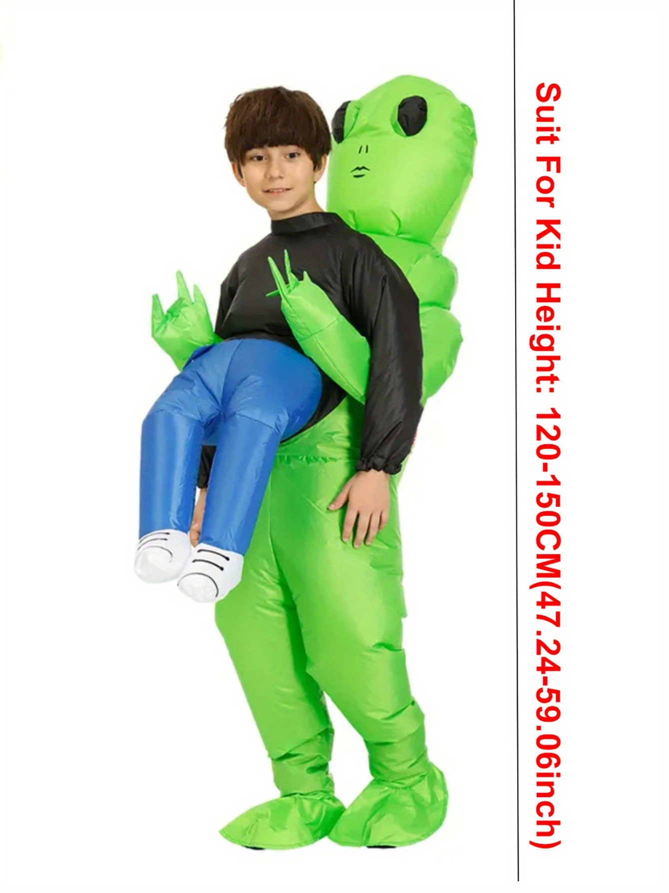 Inflatable Green Monster Mascot Costume Christmas Monster Long