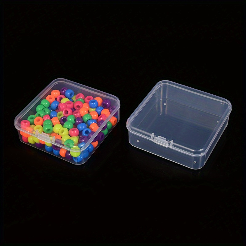 Transparent Plastic Square Box Clear Storage Case With - Temu