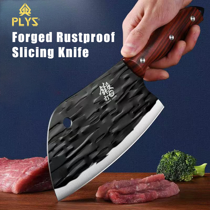 Plys Kitchen Knife, Forged Large Chopping Knife, Sharp Slicing Knife For  Home Outdoor Cooking - Temu