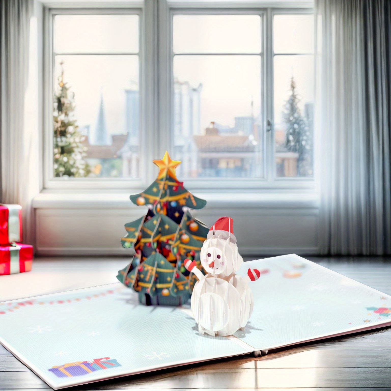 lumcov Carte de Noël Pop-Up,3D Pop-up pour Noël,Carte D'anniversaire,Carte  de Remerciement,Carte Cadeau de Noël Fait Main avec Enveloppe(Sapin de Noël,20*15cm  ) : : Jeux et Jouets
