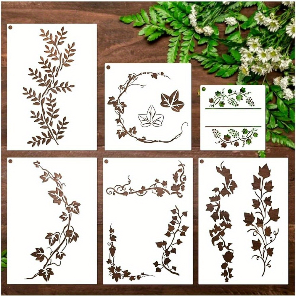 4PCS Tree of Life Metal Stencils Animal Leaves Vine Stencils Templates for  Wood Carving, Drawings and Woodburning, Engraving and Scrapbooking Project