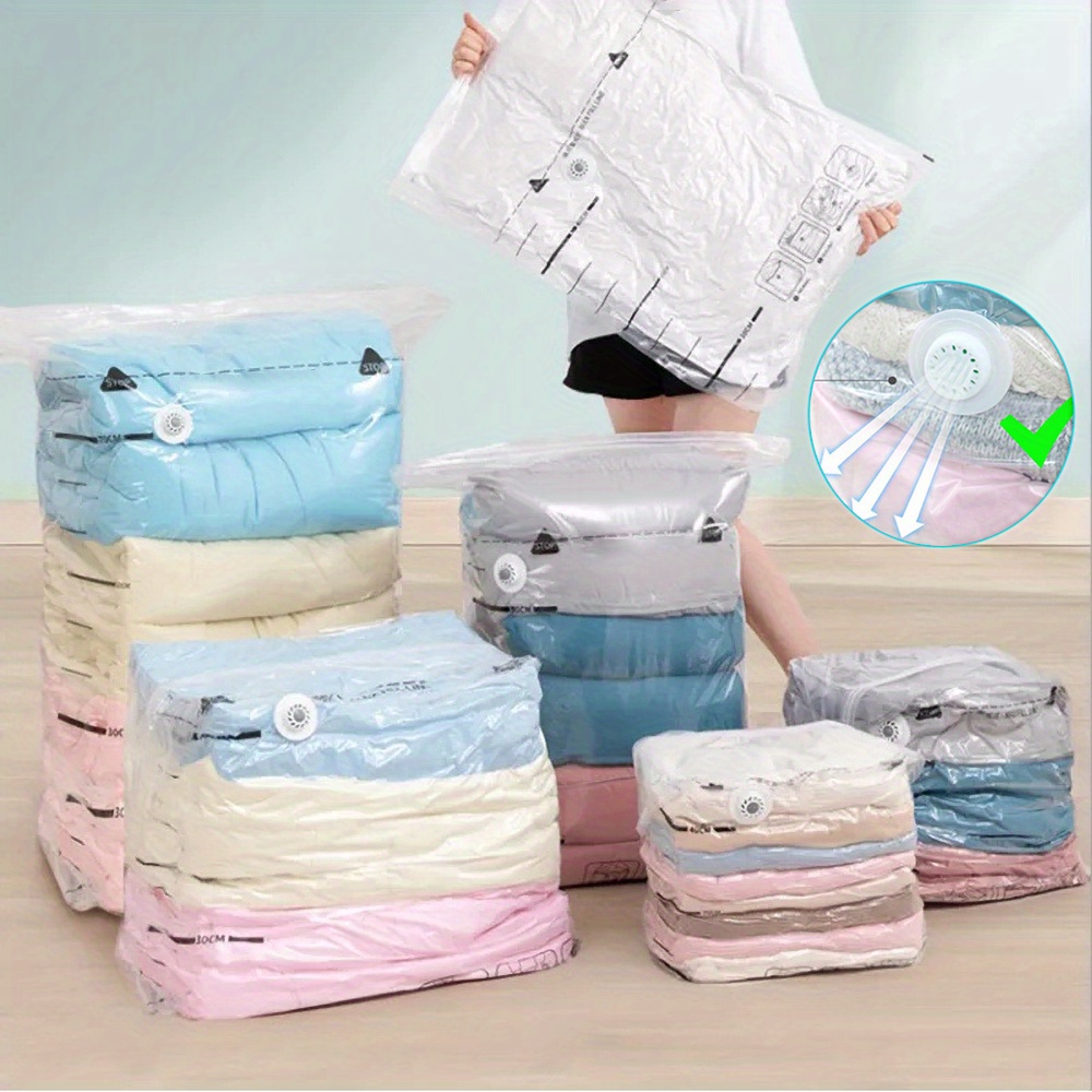 Vacuum Storage Bags Space Saver Compression Bags for Clothes Comforters  Blankets