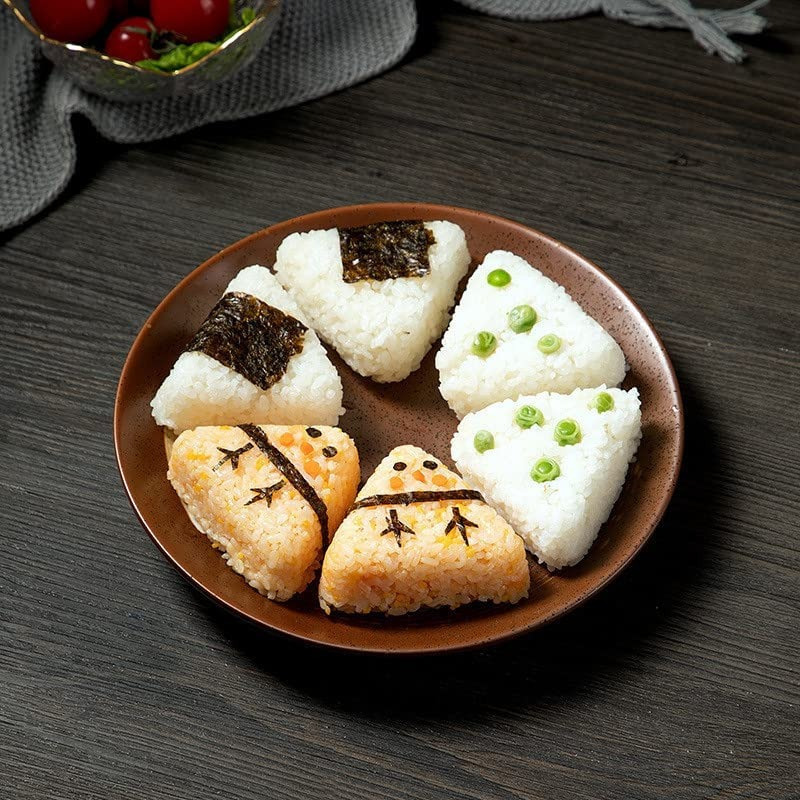 Molde de Sushi Triangular de 6 Cavidades, Moldes de Bolas de Arroz, Molde  para Hacer Onigiri, Molde Onigiri Bento, Molde Onigiri para Hacer Onigiri