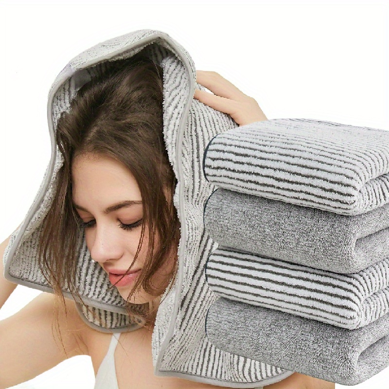 Bamboo Charcoal Fiber Hand Towel, Household Coral Fleece Hand