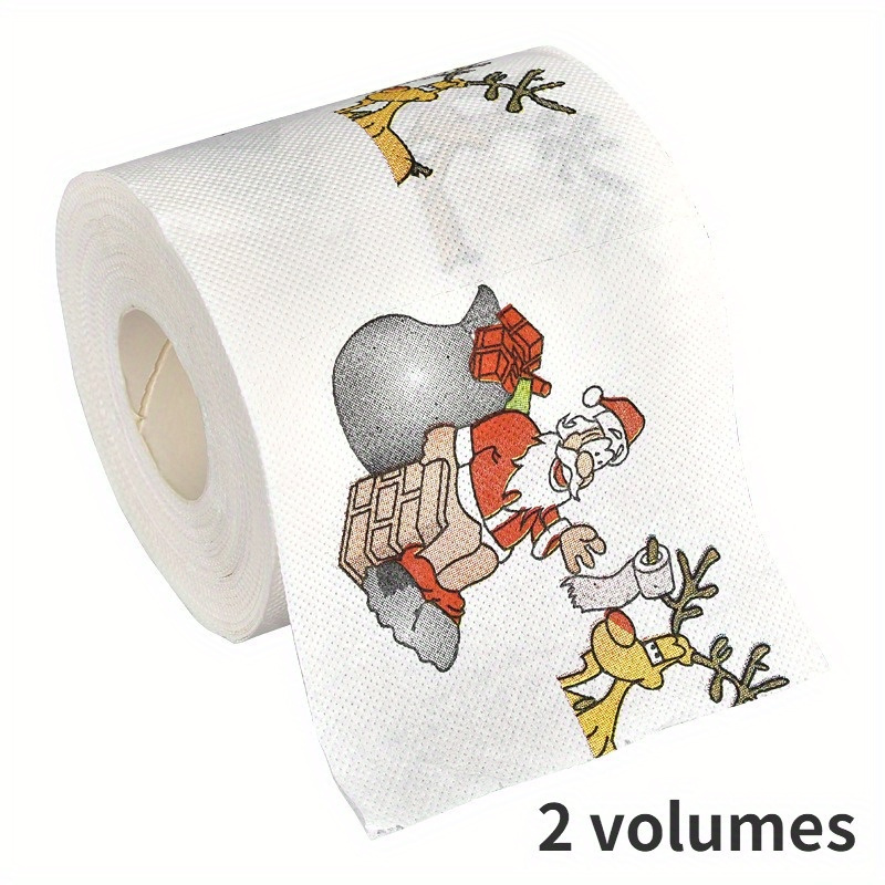 SUWHWEA Chambre Décor Maison Père Noël Bain Papier Toilette Papier  Décorations De Noël Fournitures Décor De Noël Tissu A Automne Décor  Liquidation Cadeaux 