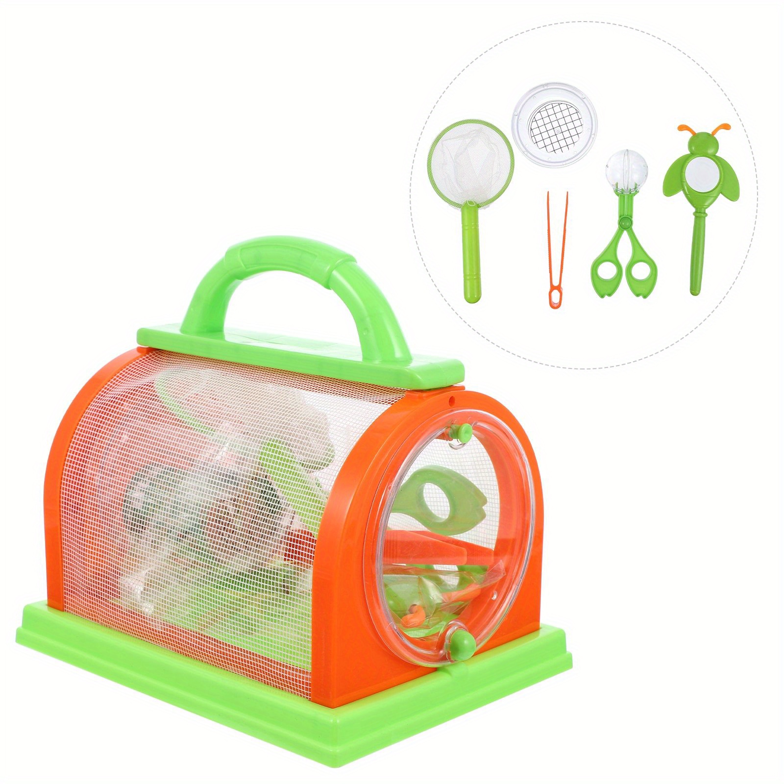 1pc Bug Catcher Box With Magnifier Lens - Transparent Insect