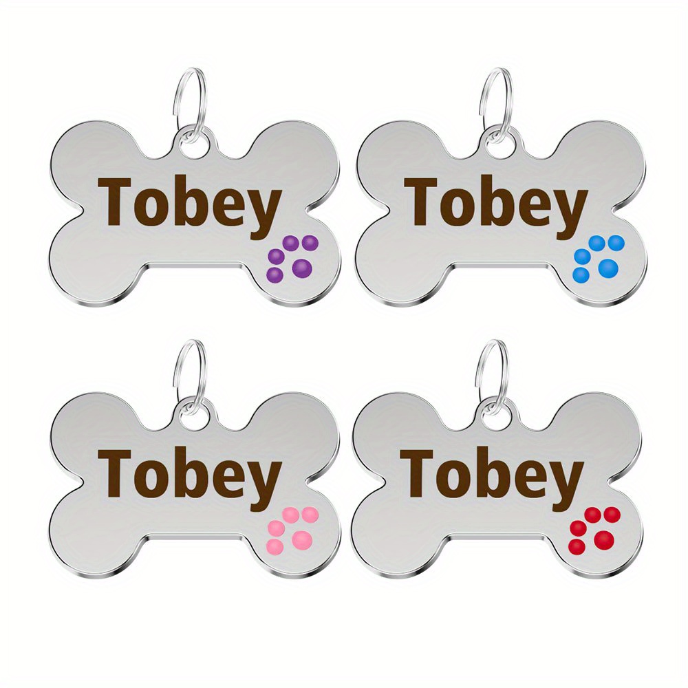 TagWorks® Red Bone Personalized Pet ID Tag in 2023