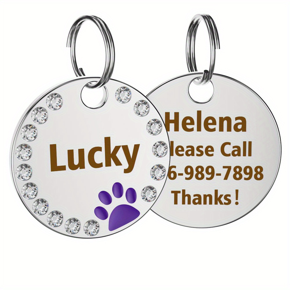 Double sided clearance dog id tags