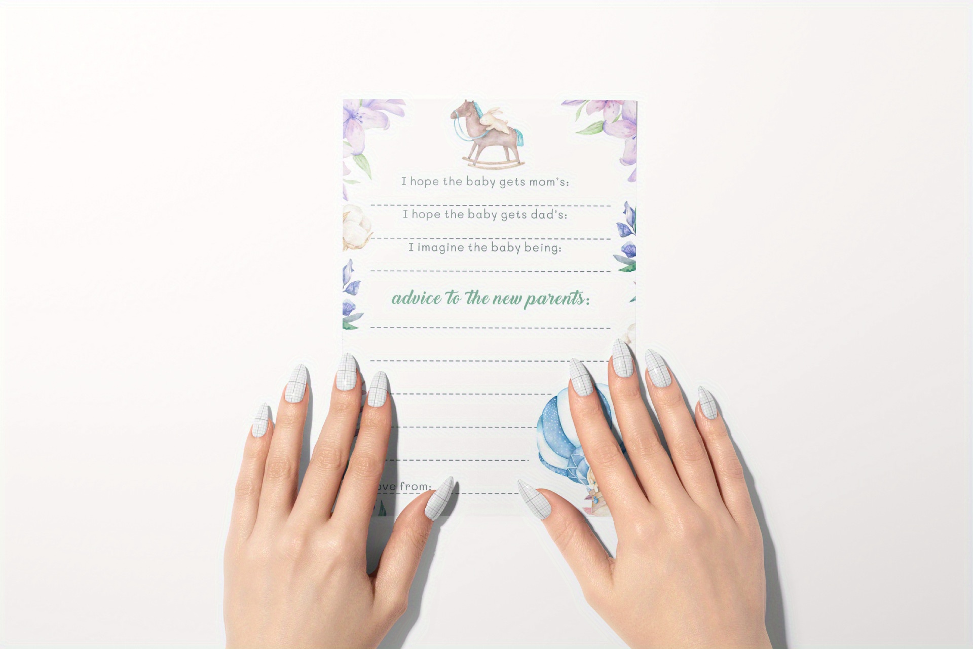 5pcs/set, Carta Di Previsioni E Consigli Per Baby Shower, Carta Di  Rivelazione Del Genere, Carta A Doppia Faccia Per Giochi Di Rivelazione Del  Genere