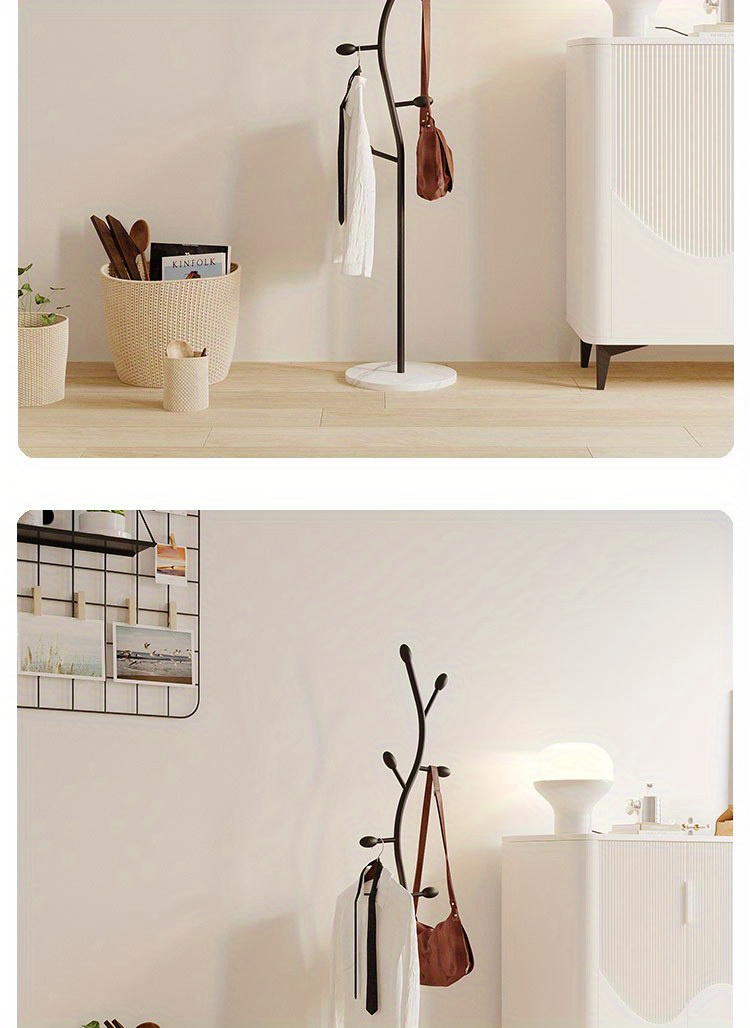 minimalist scandinavian inspired modern coat rack freestanding multi purpose metal clothes stand for living room bedroom details 7