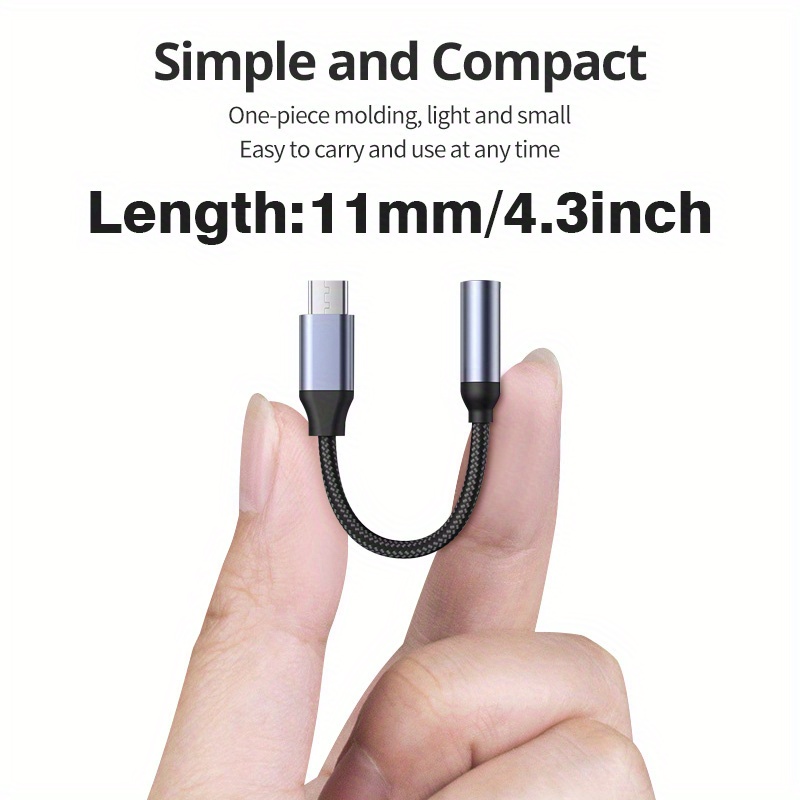 Arae Adaptateur USB Type C vers 3,5 mm pour Casque et Chargeur, Câble 2 en  1 USB C vers Prise Audio Auxiliaire pour Samsung Galaxy S22/S21/S20/S20+