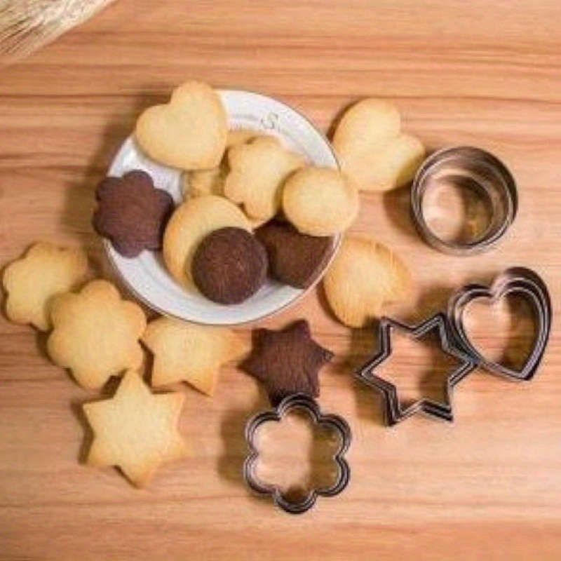 Stainless Steel Cookie Cutters, Geometric Shaped Pastry Cutter Set, Biscuit  Molds, Baking Tools, Kitchen Accessories - Temu