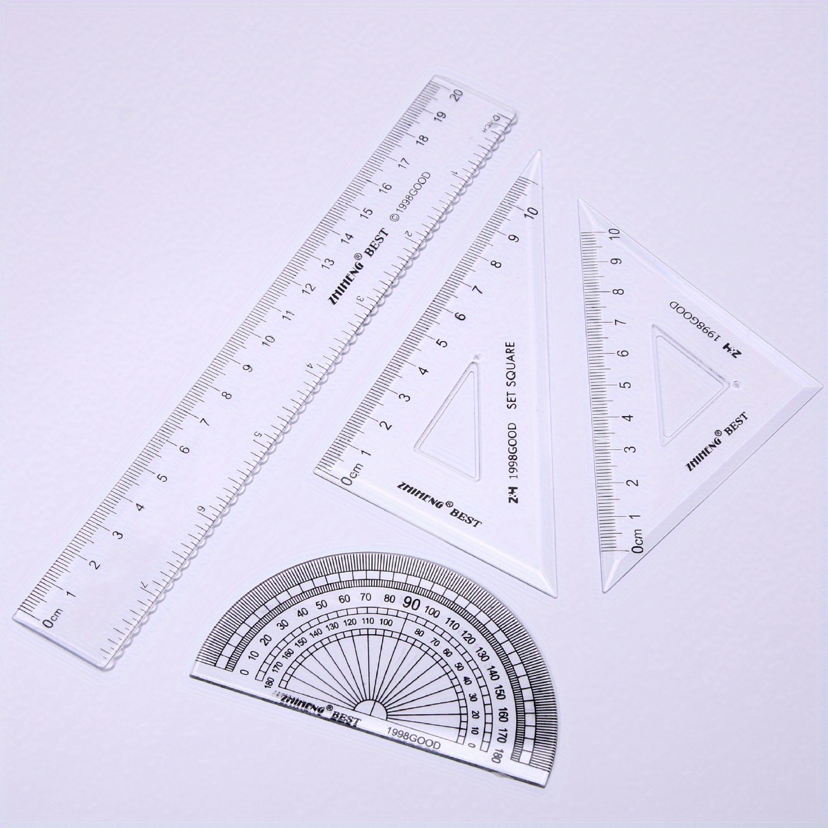 Ruler Triangle Ruler Compass Magnetic Ruler Triangle Ruler - Temu