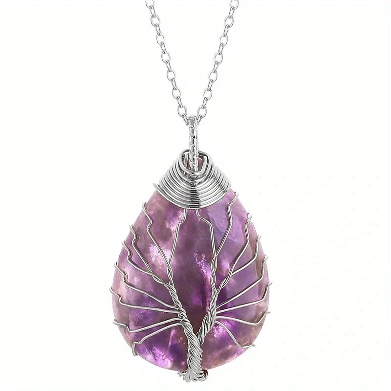  2023 New Amethyst Jewelry Gifts for Women Necklace