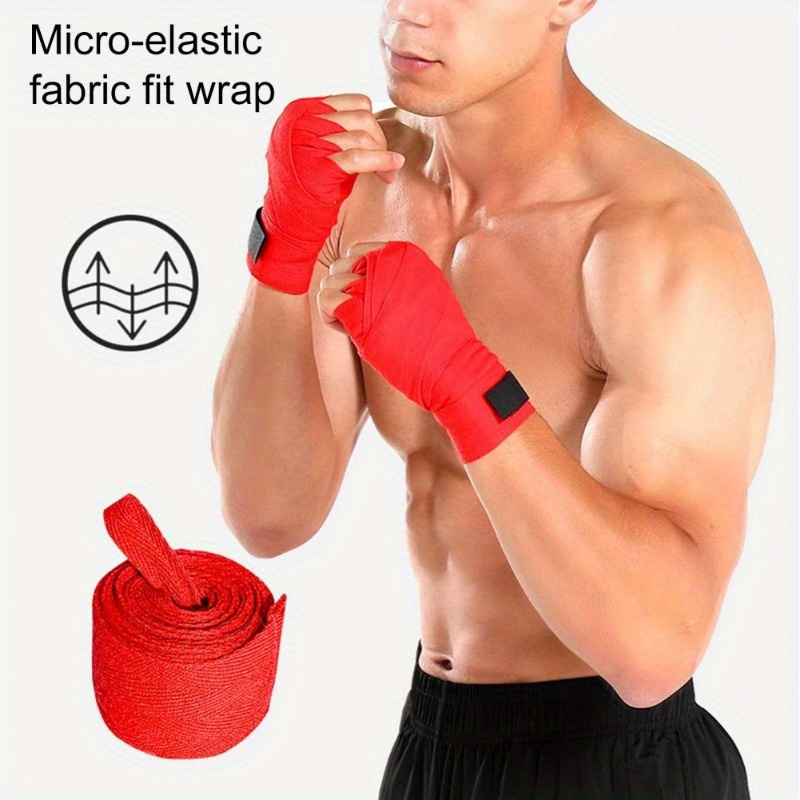Bandage de Boxe, Bandage de Boxe, protège-Main Super Durabilité Tous Les  Bandages en Coton Muay Thai, Thai pour Muay