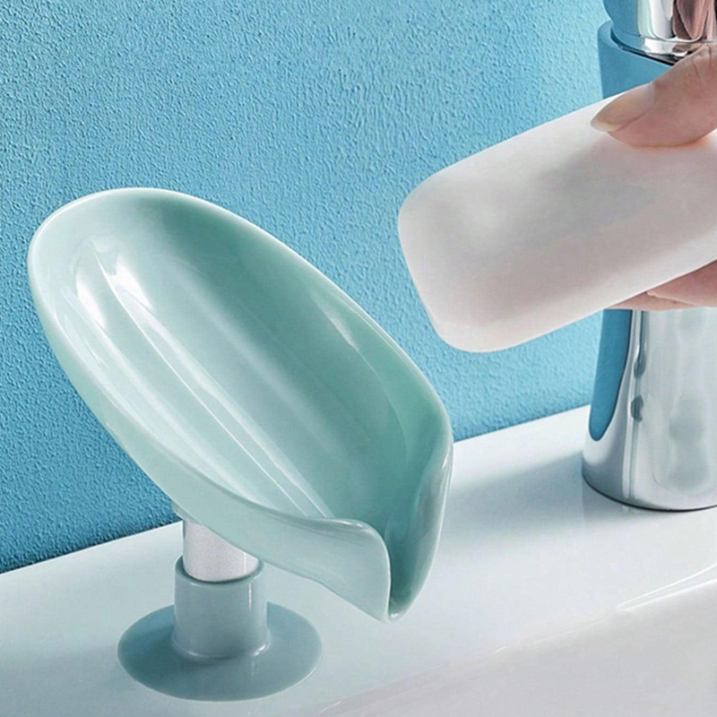 1pc Creative Suction Cup Soap Dish, Plastic Drain Soap Tray, Self Draining  Soap Holder, Soap Rack For Bathroom, Household Soap Storage Rack, Bathroom  Accessories