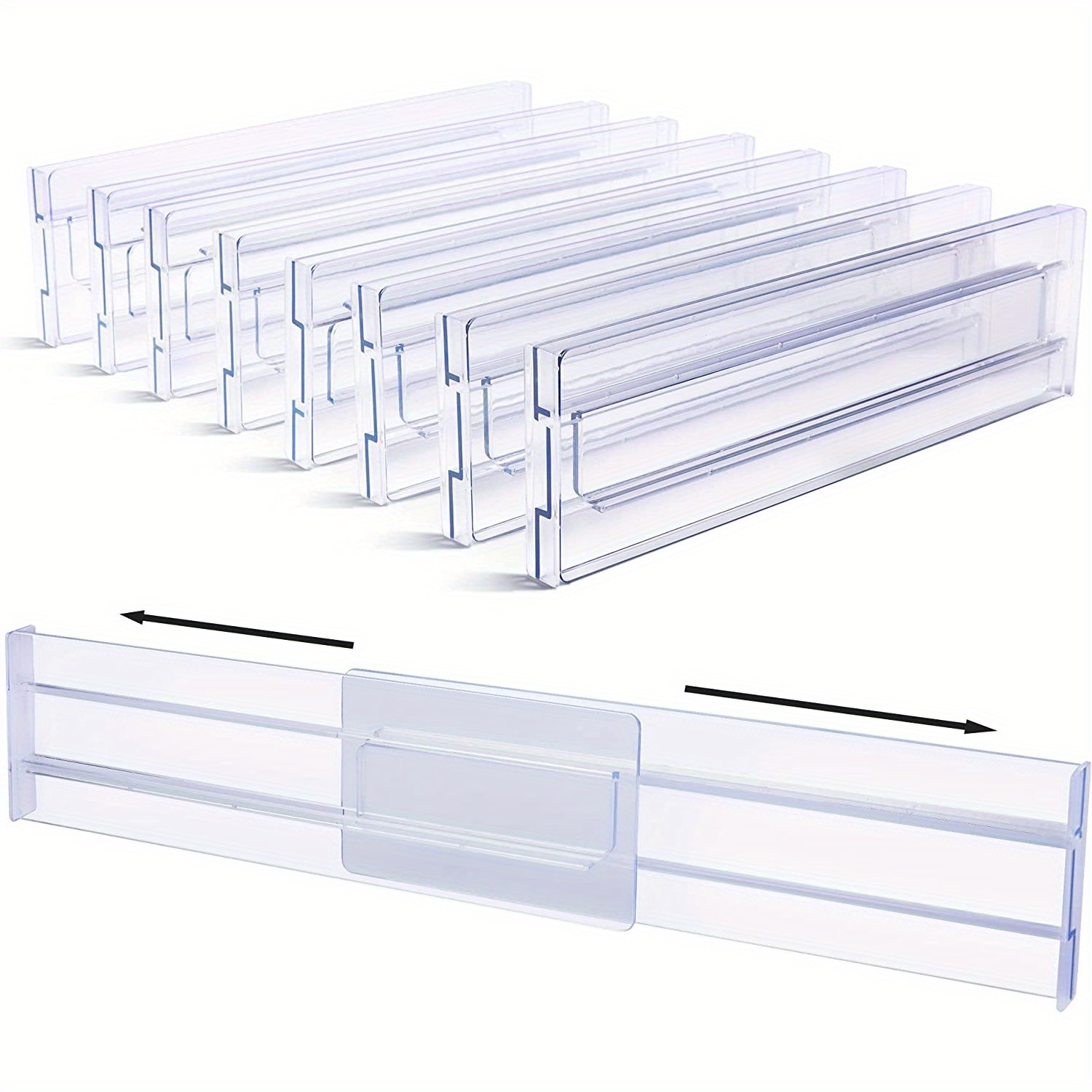 Clear Plastic Drawer Organizers Set Organizer Trays Storage Bins for Makeup  Kitchen Utensils - China Kitchenware and Plastic Products price
