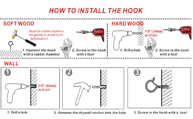 The Best Way to Install a Screw Hook - ManMadeDIY