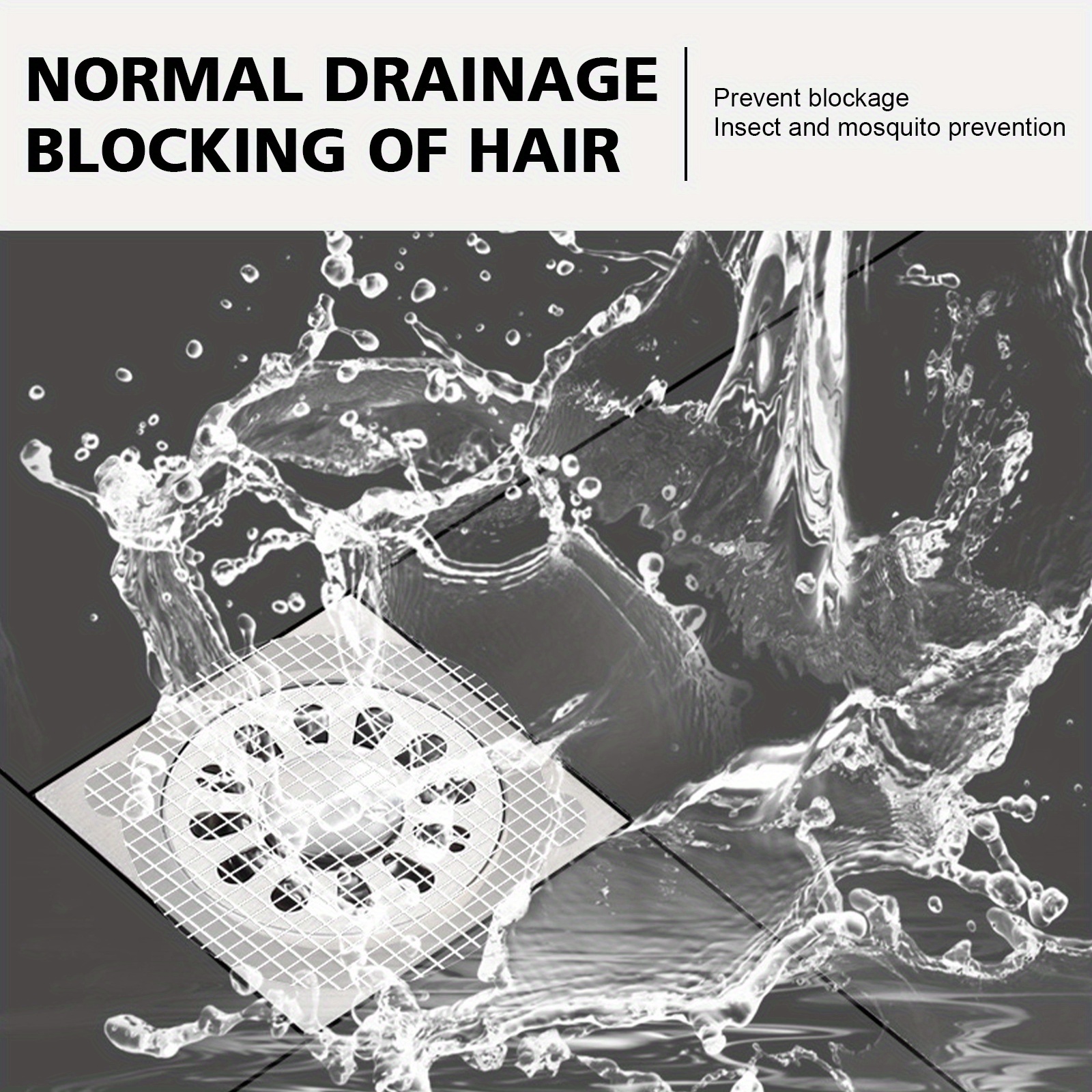 10pcs/lot Disposable Shower Drain Hair Catcher Sticker Bathroom