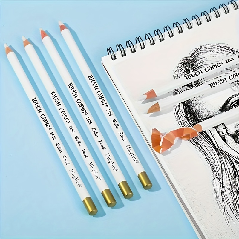 Eraser Pencils For Artists, Log Can Be Cut Thick And Thin