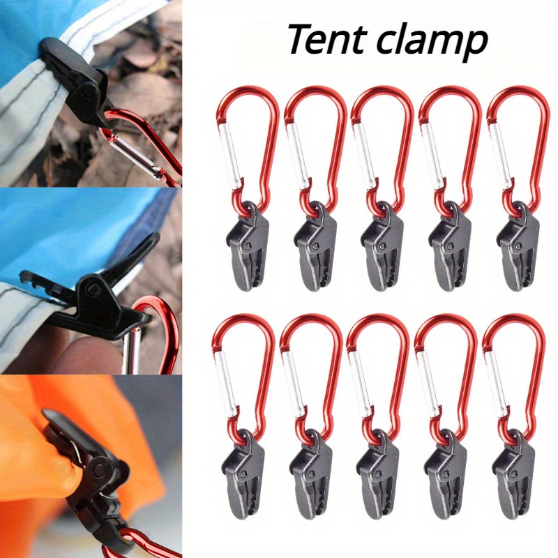 

10/20pcs Windproof Alligator Clamps Tent Clamps Non-slip Awning Tarps Fixed Clamps Camping Tent Accessories