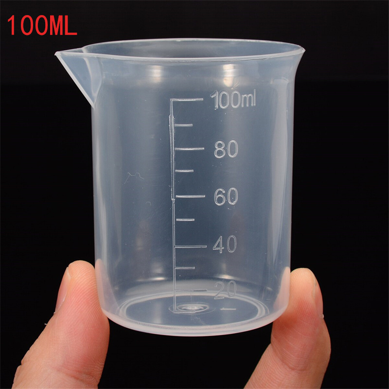 6Pcs/set Clear Plastic Graduated Measuring Cup for Baking Beaker Liquid  Measure JugCup Container
