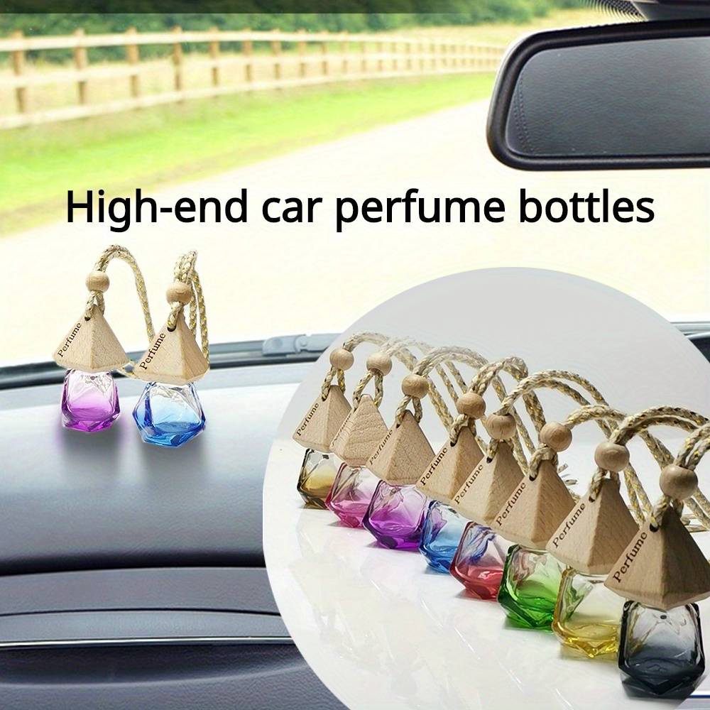 Elevate Your Car's Aroma with this Stylish Essential Oil Aromatherapy  Bottle Car Rearview Mirror Pendant!