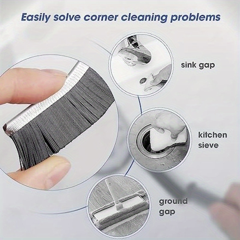 Hard Bristle Crevice Cleaning Brushes for Household Use, 4 Pcs Gap