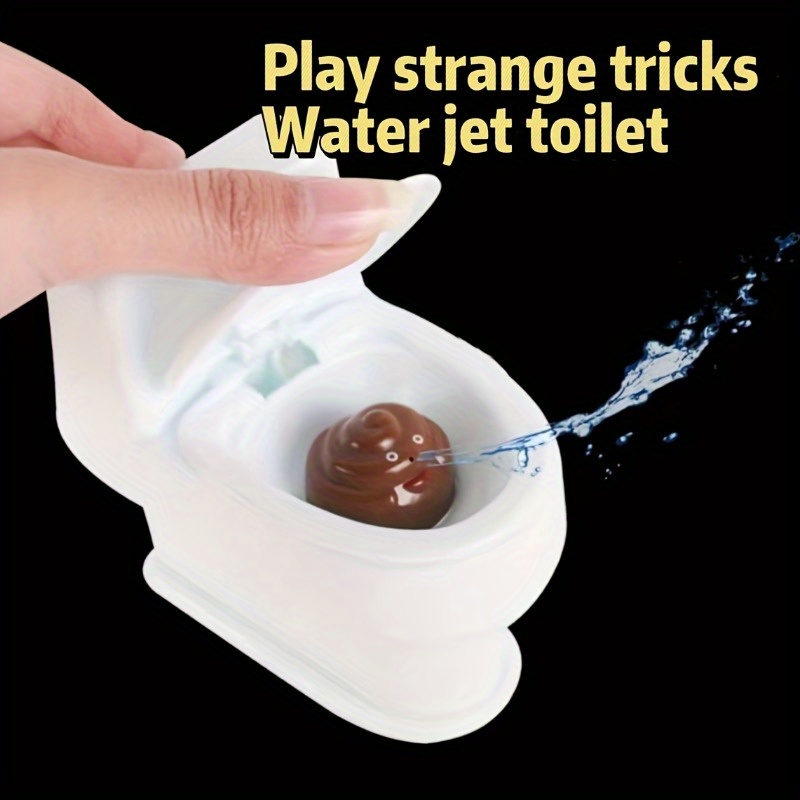 Mini Water Jet Spray Toilet Model - Funny Child Spoof Trick Toy and  Stress-Relieving Prop 