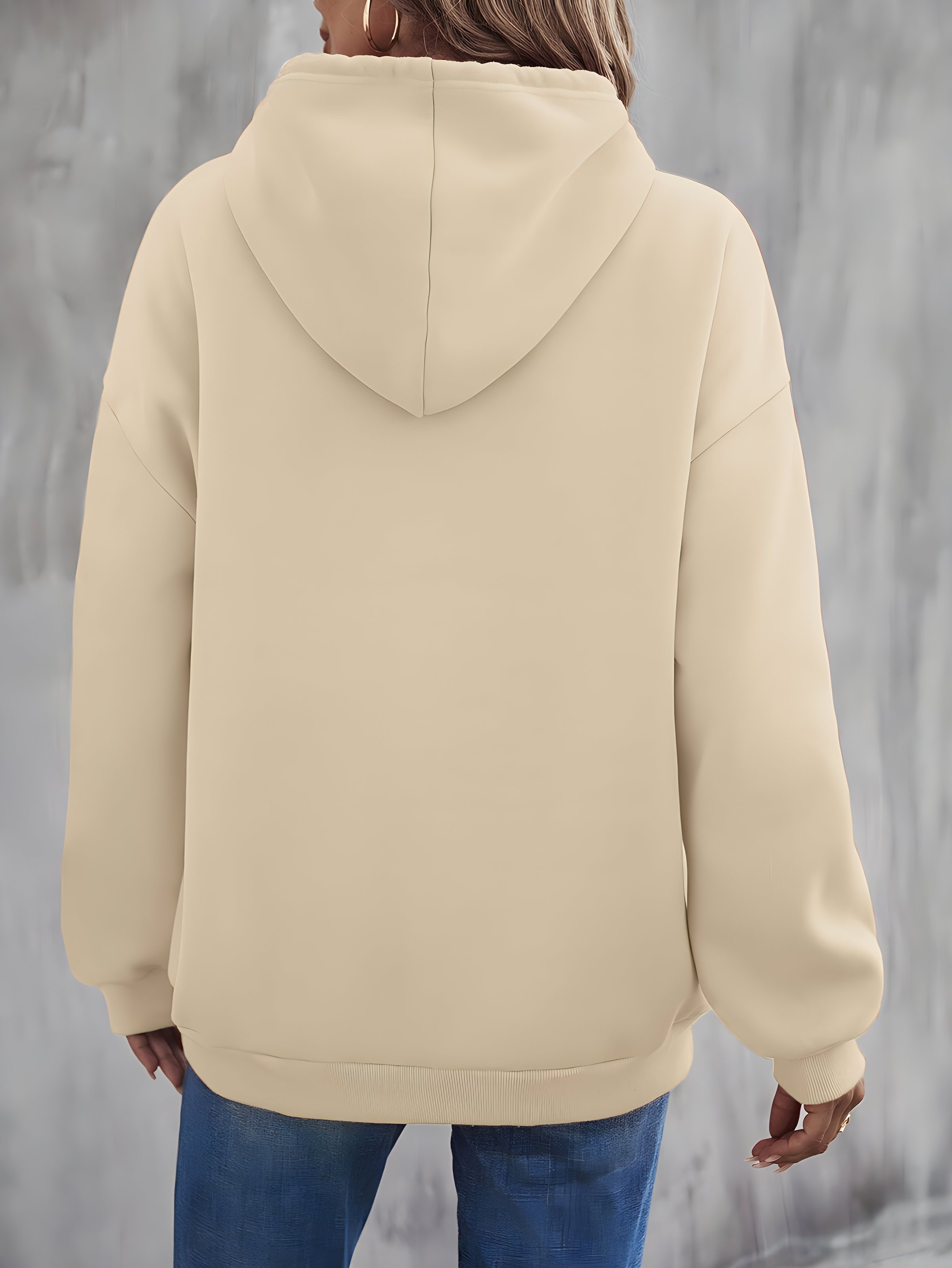 Beige Hoodie Sweatshirts for Women