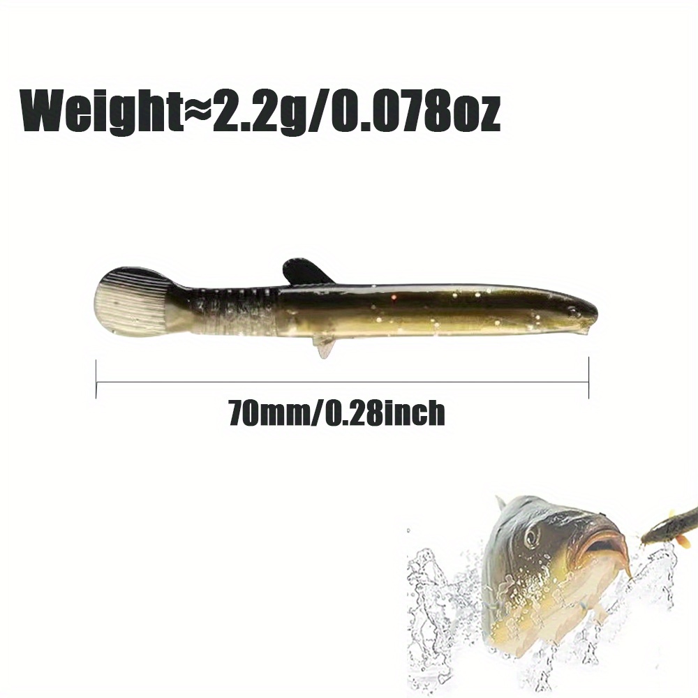 10 Pcs Soft Bionic Fishing Lures, Fishing Lure for Saltwater and  Freshwater, Simulation Loach Soft Bait for Trout, Bass