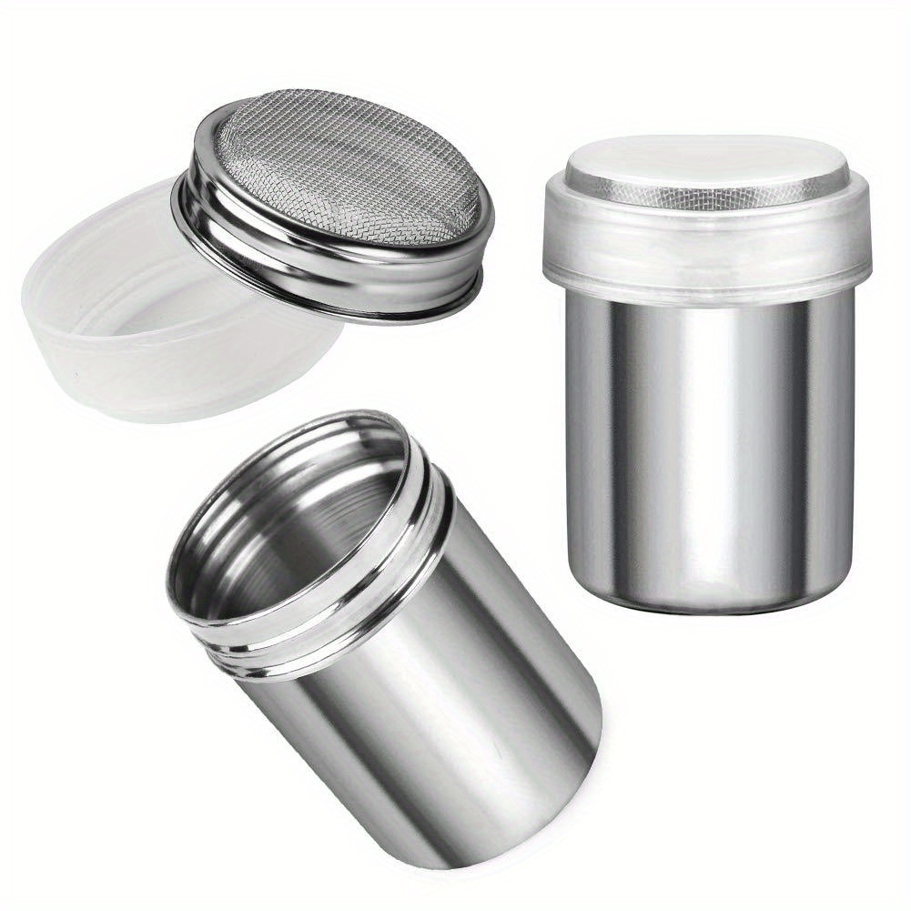 Stainless Steel Chocolate Sugar Shaker Coffee Dusters Cocoa Powder Cinnamon  Dusting Tank Kitchen Filter Cooking Tool