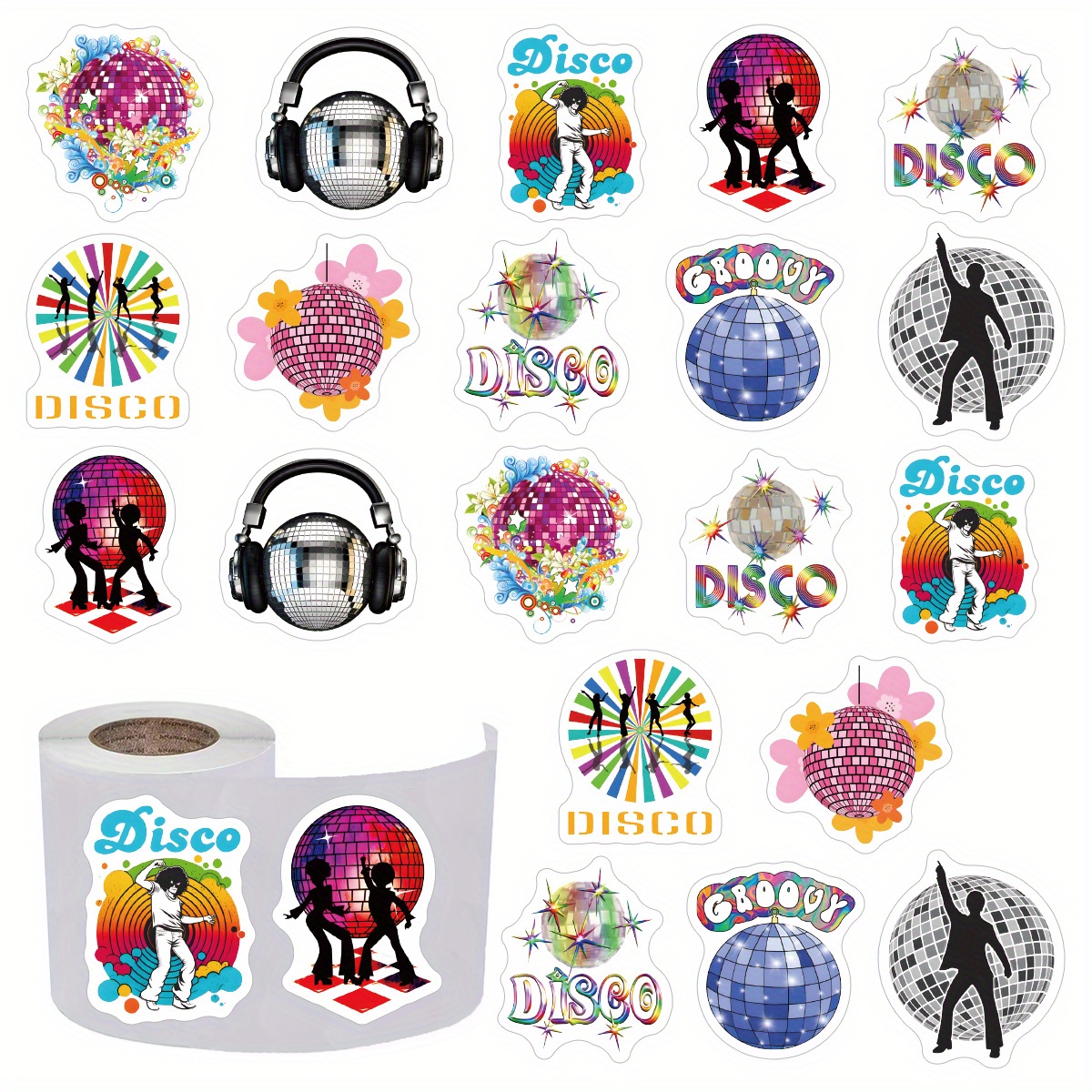 Disco Ball Stickers, Unique Designs