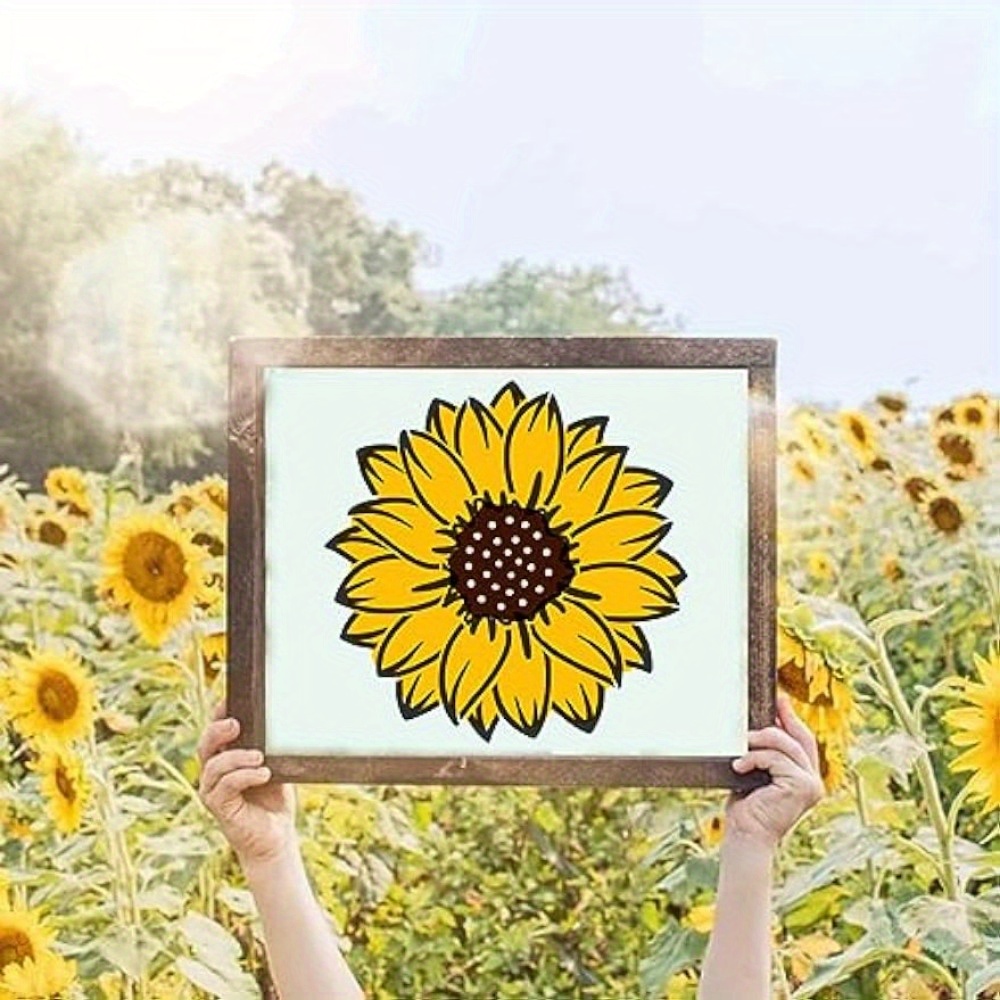 Large Stencils for Painting on Wood Reusable, Welcome Stencil, Daisy  Sunflower Stencil and Other Wood Stencils