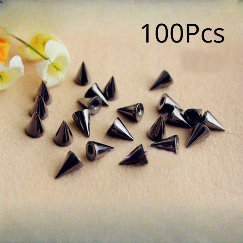 10Sets Punk Rivets Screw Back Studs and Spikes For Clothes DIY Craft Cool  Punk Garment Rivets For Leather Bag Shoes