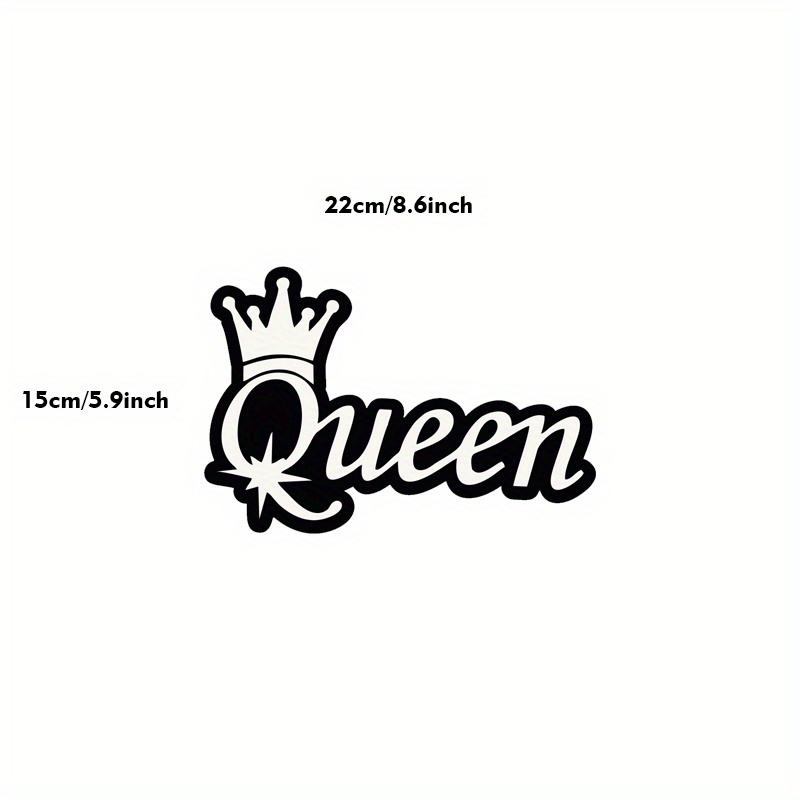 Calcomanía de vinilo Queen Crown (negro)