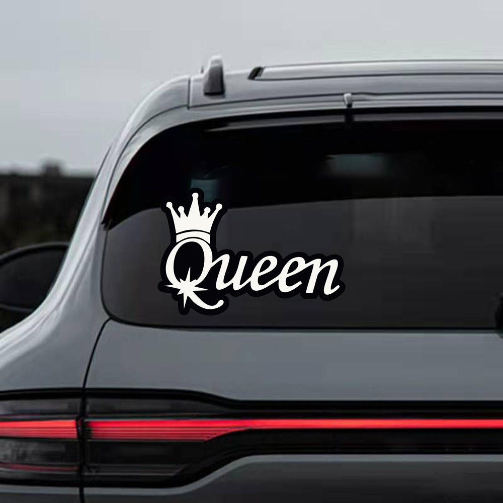 Vool Queen - Calcomanía de vinilo para automóvil, camión, computador  portátil, 8 pulgadas (20.32 cm), color blanco