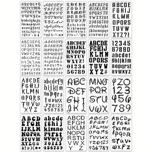 AIRIQI Letter Stencils for Painting, 12 Pack 4 x 7 Inch, Reusable Plastic  Alphabet Stencils Small Letter Stencils Journal Stencils for Bullet  Journaling, Scrapbook Decor and DIY Craft Projects - Yahoo Shopping