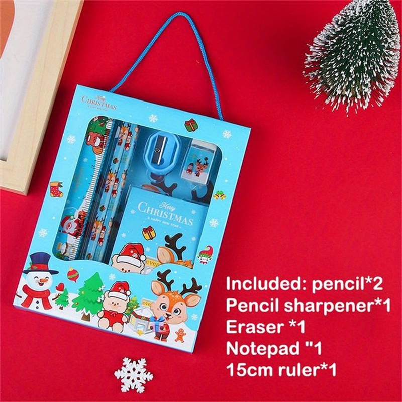 Cute Cinnamoroll Kids Stationery Set ruler rubber pencil bag sharpener  notebook