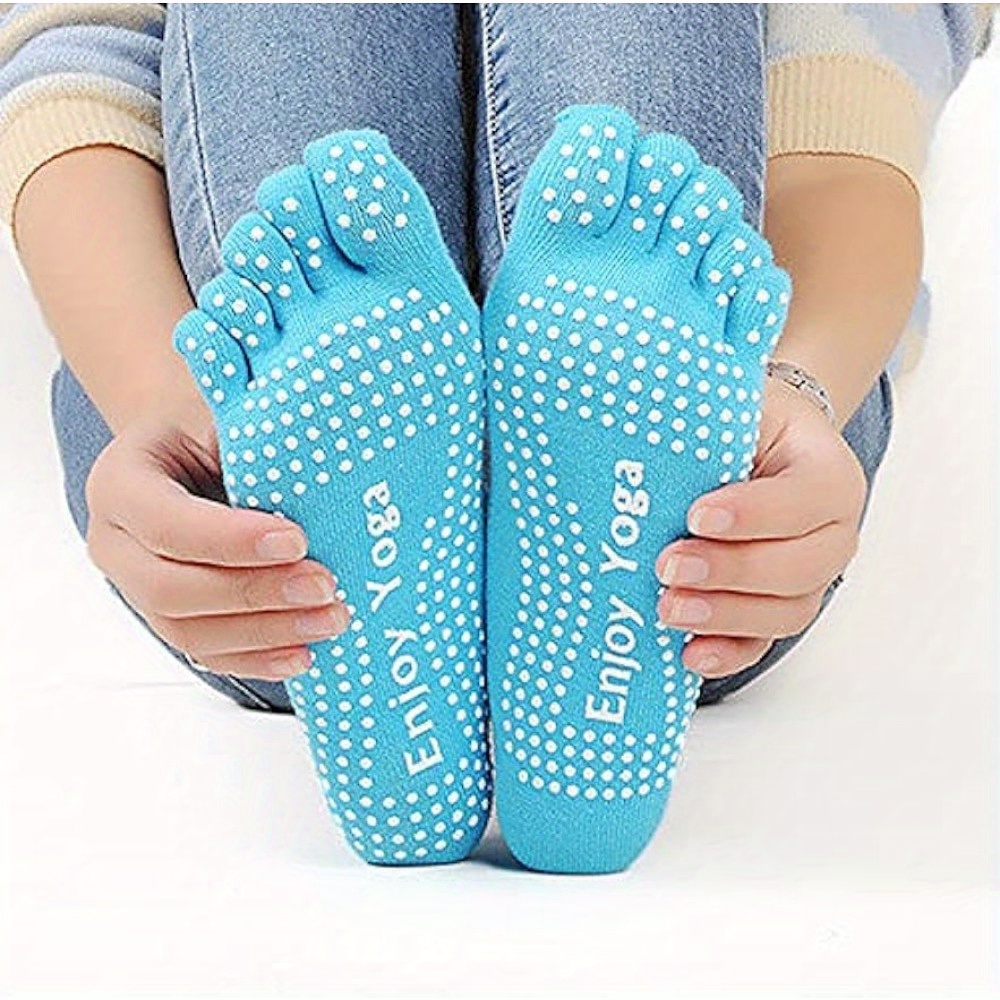 6 Pairs Yoga Socks for Women, Non Slip Grip Yoga Socks, MultiColor  Anti-Skid Yoga Socks with Cushion Grippy Socks Slipper Socks for Yoga  Pilates Pure