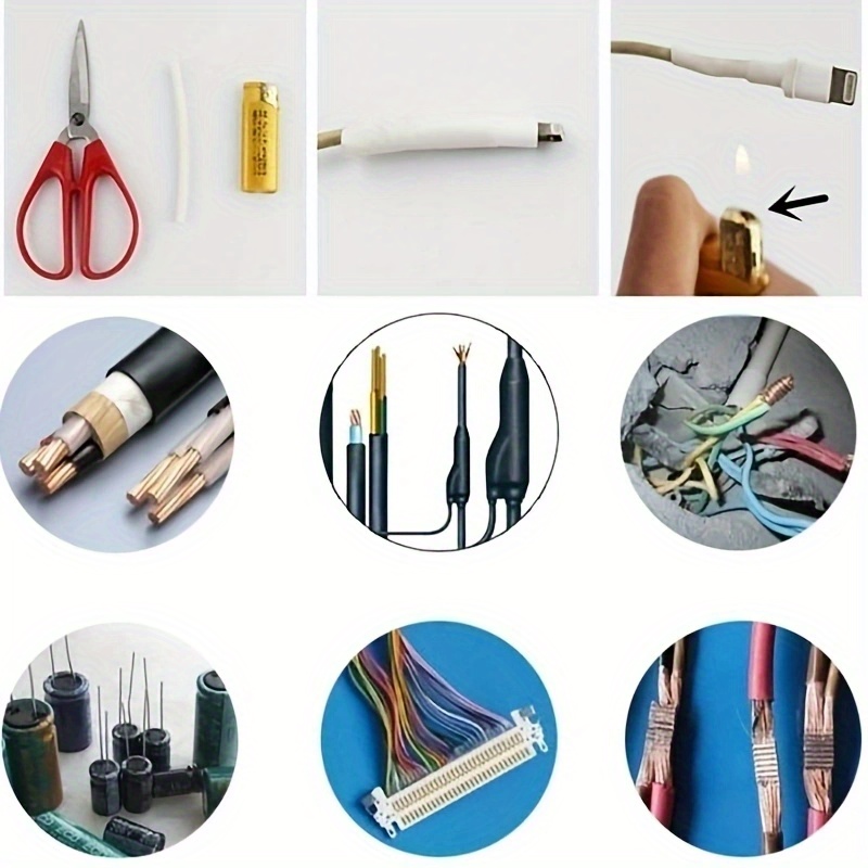 328-127pcs Heat Shrink Tubing Kit 2:1 Shrinkable Wire Shrinking Wrap Tubing  Wire Connect Cover Protection With 300w Hot Air Gun - Cable Sleeves -  AliExpress
