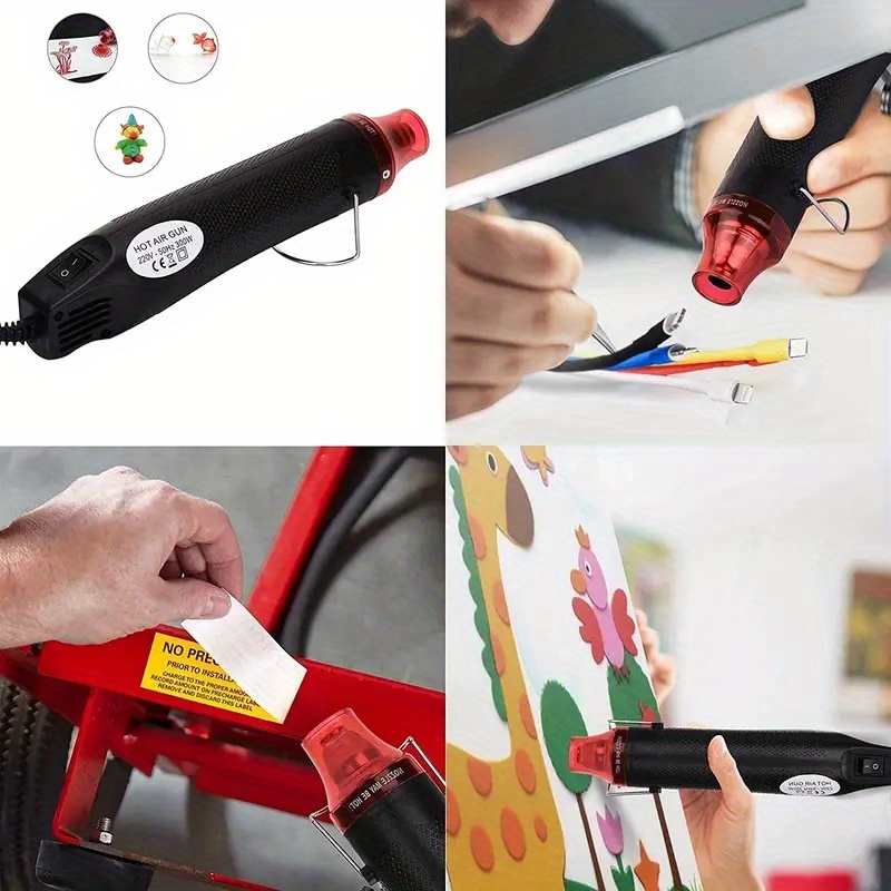  Heat Shrink Tubing Kit + 300W Mini Heat Gun For Shrink Tubing  Shrink Wrapping240pcs 3:1 Ratio Adhesive Lined Waterproof Heat Shrink  Tubing Marine For Wire Shrink Wrap